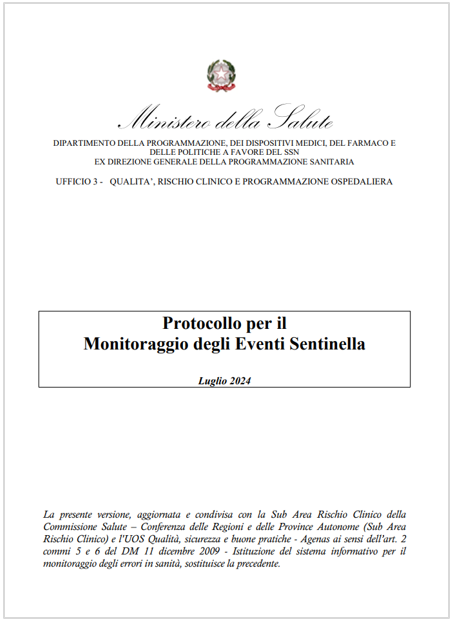 Protocollo per il Monitoraggio degli Eventi Sentinella