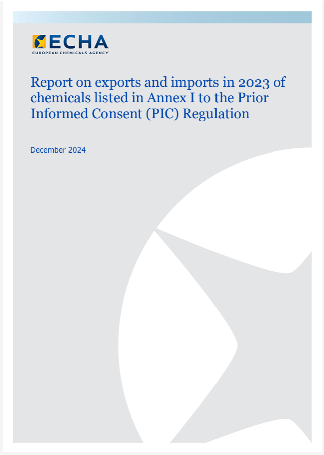 Relazione Annuale 2023 esportazioni importazioni Regolamento PIC Relazione Annuale 2023 esportazioni importazioni Regolamento PIC