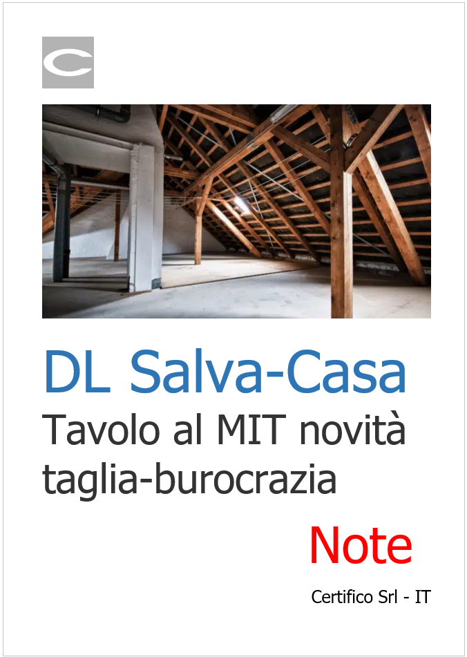 DL Salva-Casa: tavolo al MIT sulle novità taglia-burocrazia