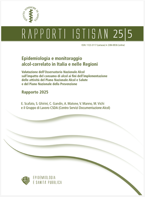 Rapporto ISTISAN Epidemiologia e monitoraggio alcol-correlato in Italia e nelle Regioni 2025