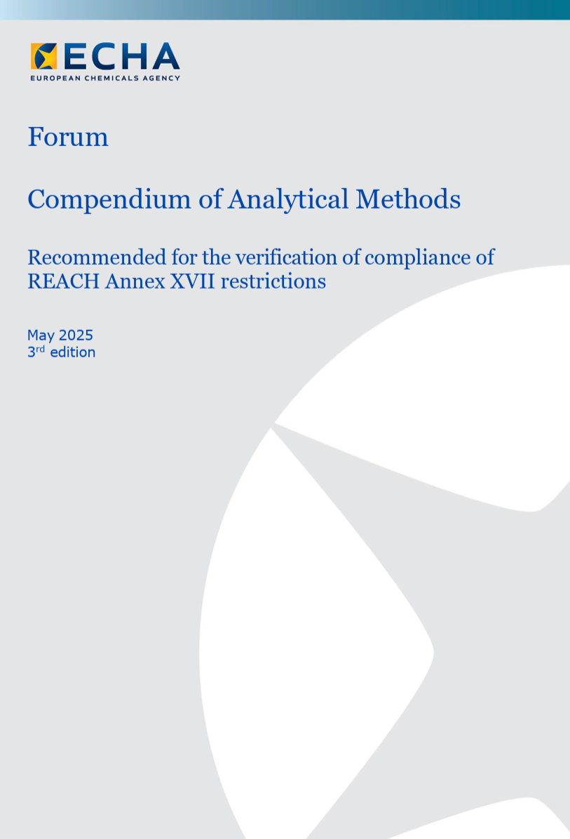 ECHA compendium of analytical methods for enforcing REACH restrictions - Ed. 3.0 2025