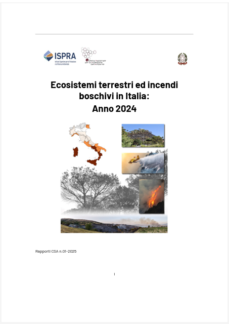 Ecosistemi terrestri ed incendi boschivi in Italia Anno 2024 Ecosistemi terrestri ed incendi boschivi in Italia Anno 2024