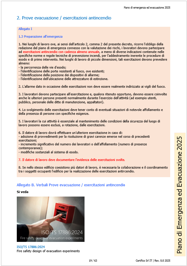 Prove evacuazione   esercitazioni antincendio