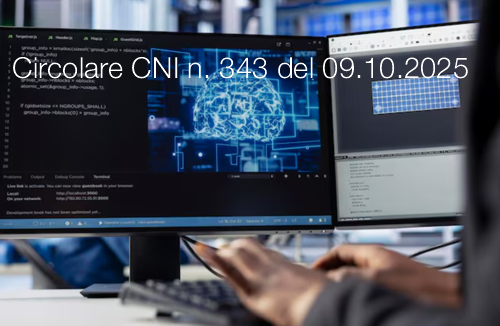 Circolare CNI XX Sessione n. 343 del 09 Ottobre 2025