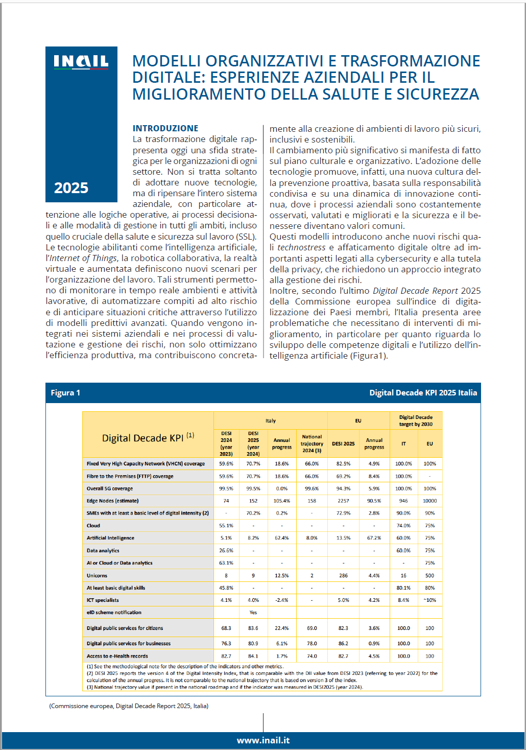 Modelli organizzativi e trasformazione digitale: esperienze aziendali per il miglioramento della salute e sicurezza