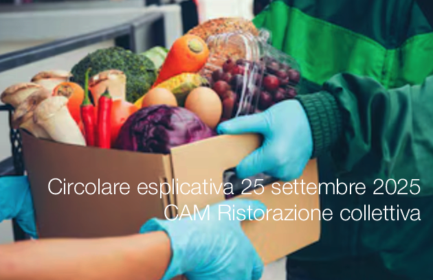 Circolare esplicativa MASE 25 settembre 2025 - CAM Ristorazione collettiva