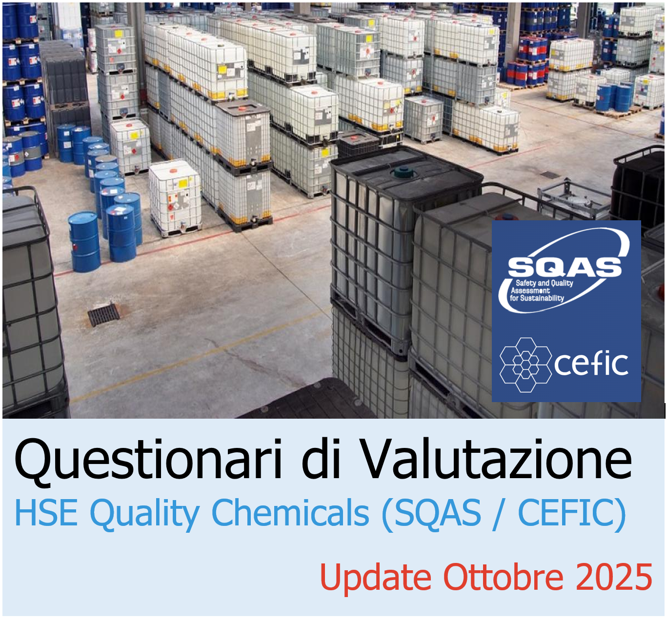 Questionari di Valutazione / Check list HSE Quality Chemicals (SQAS / CEFIC)