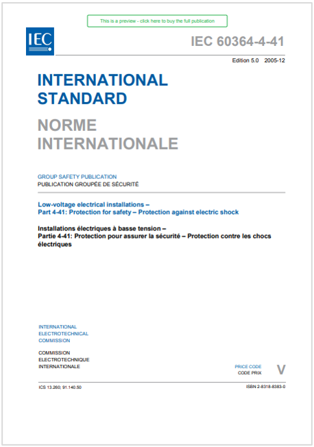 IEC 60364-4-41:2005