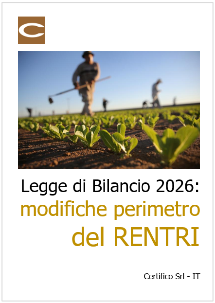 Legge di Bilancio 2026: modifiche al perimetro del RENTRI