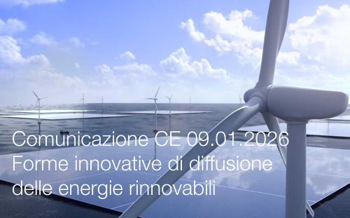 Comunicazione CE 09.01.2026 - Forme innovative di diffusione delle energie rinnovabili