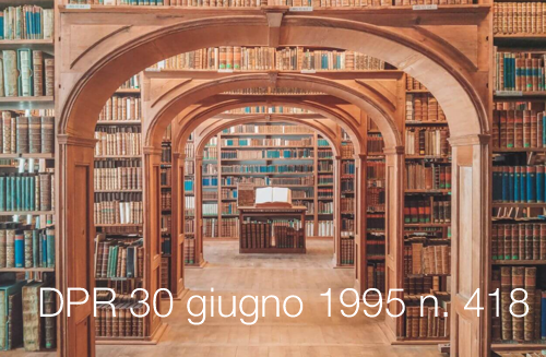 DPR 30 giugno 1995 n. 418