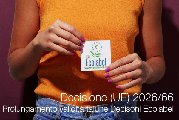 Decisione (UE) 2026/66 / Prolungamento validità talune Decisoni Ecolabel 