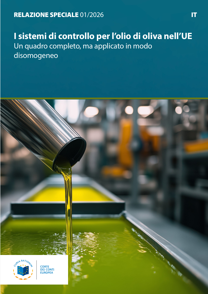 Relazione speciale 01/2026: I sistemi di controllo per l’olio di oliva nell’UE
