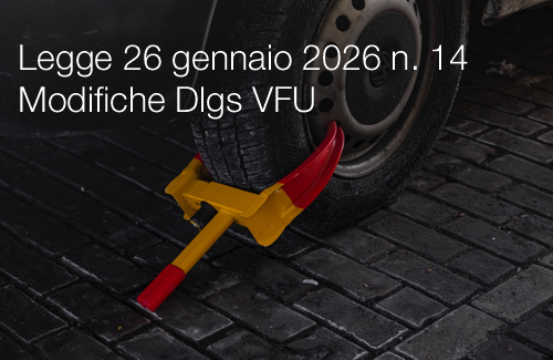 Legge 26 gennaio 2026 n. 14 / Modifiche Dlgs VFU