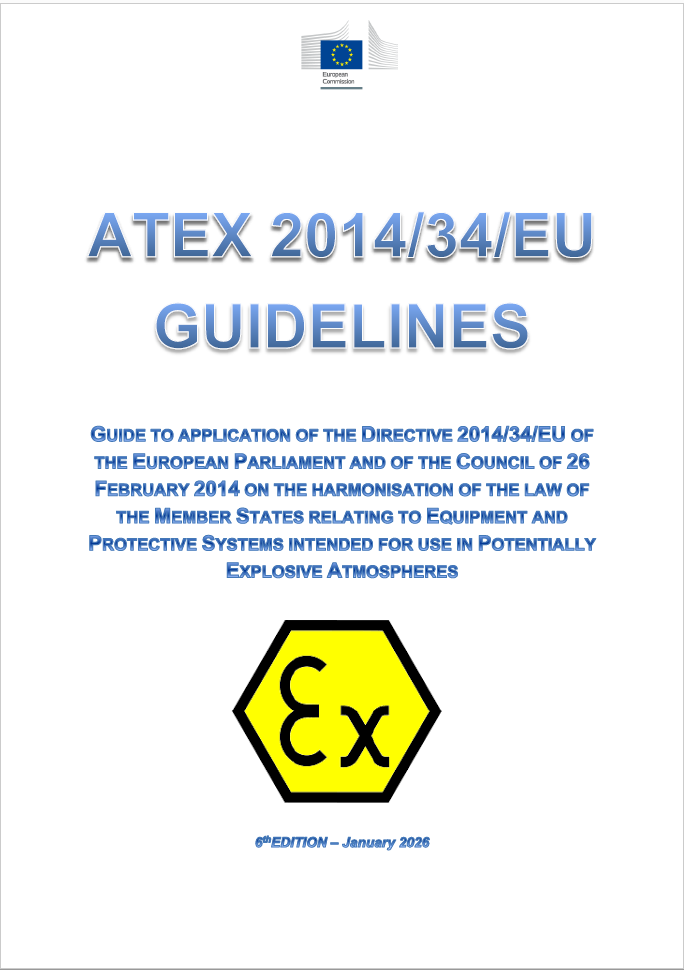 Linee guida nuova direttiva ATEX 2014/34/UE / 6a Edizione Gennaio 2026