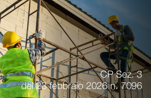 Cassazione Penale Sez. 3 del 23 febbraio 2026 n. 7096 