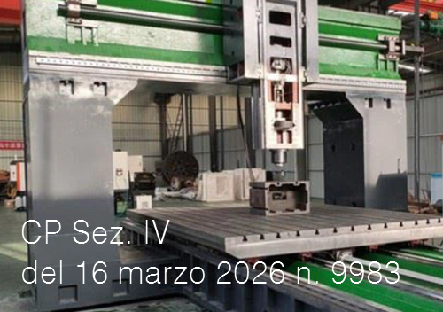 Cassazione Penale Sezione IV del 16 marzo 2026 n. 9983