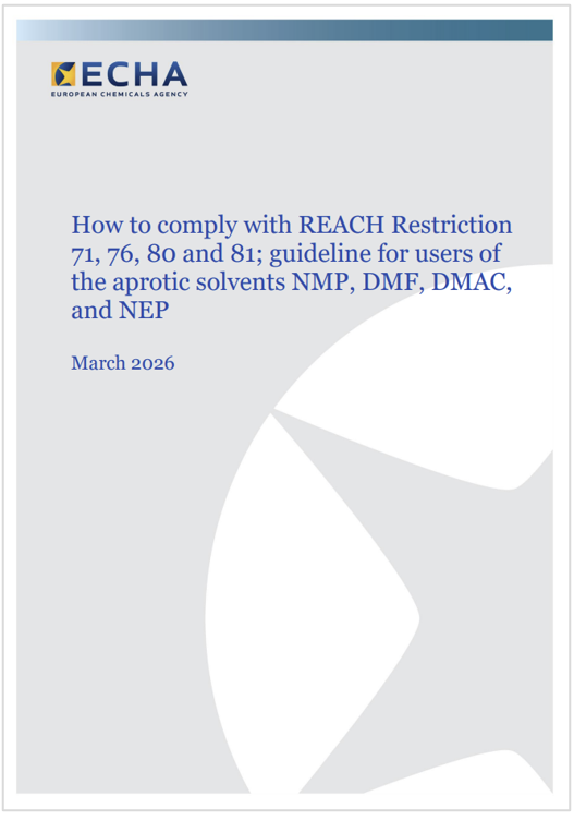 Guidelines for user of the aprotic solvents