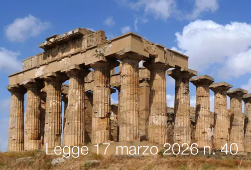 Legge 17 marzo 2026 n. 40