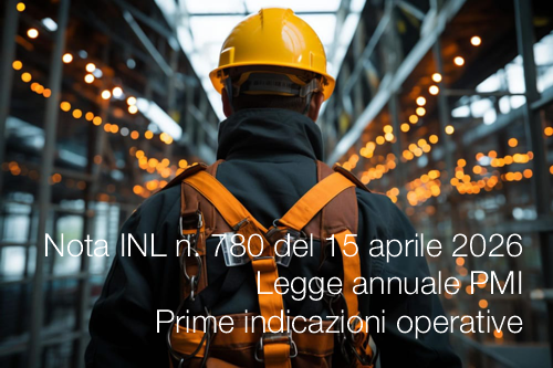Nota INL n. 780 del 15 aprile 2026