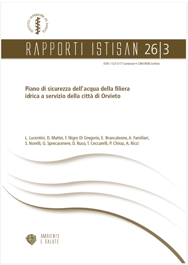 Rapporto ISTISAN 26/3 - Piano di sicurezza dell’acqua della filiera idrica città di Orvieto