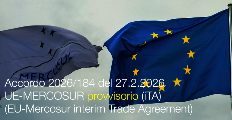 Accordo 2026/184 del 27.2.2026 / MERCOSUR - Provvisorio