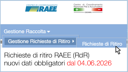 Richieste di ritiro RAEE (RdR): nuovi dati obbligatori da inserire dal 4 giugno 2026