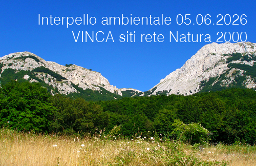 Interpello ambientale 05.06.2026 / VINCA siti rete Natura 2000
