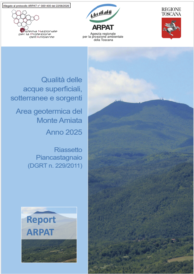 Qualità acque Area geotermica Monte Amiata / Anno 2025