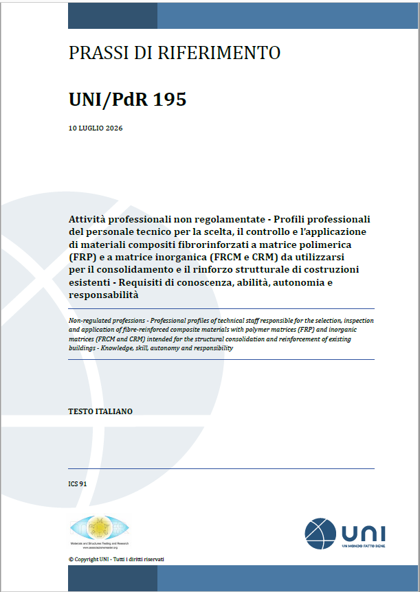 UNI/PdR 195:2026