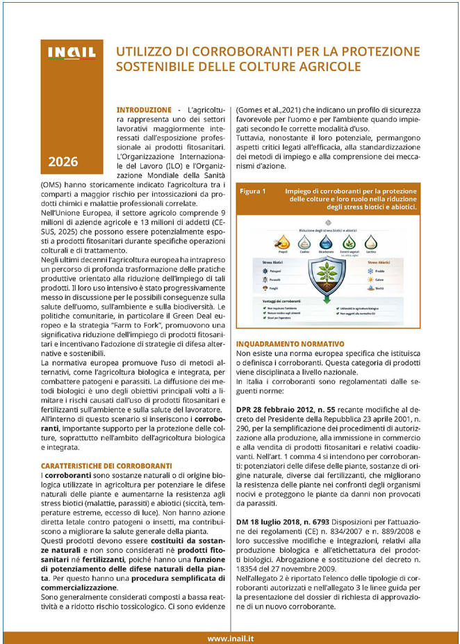 Utilizzo di corroboranti per la protezione sostenibile delle colture agricole Utilizzo di corroboranti per la protezione sostenibile delle colture agricole