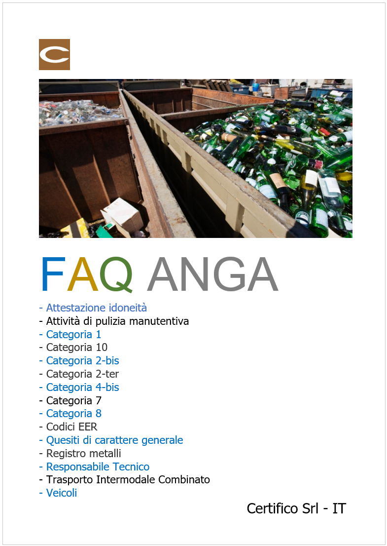 FAQ (Frequently Asked Question) Albo nazionale gestori ambientali / Update Agosto 2026