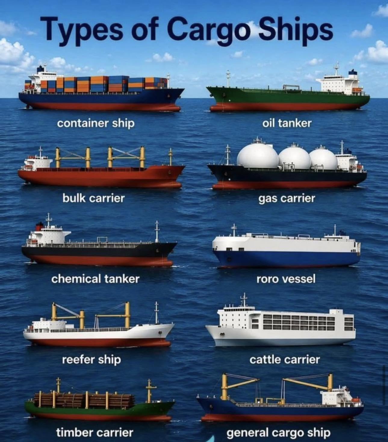 Types of Cargo Ships