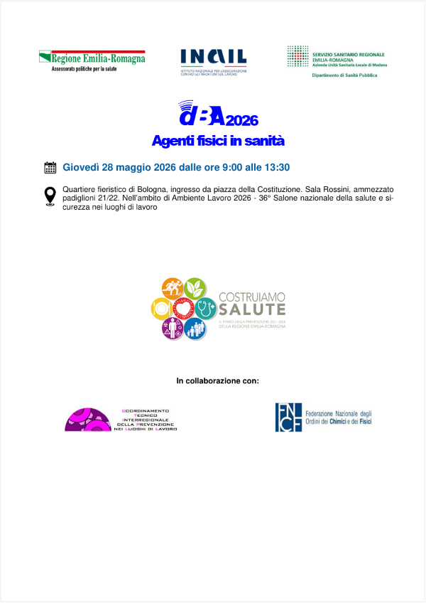 dBA2026 / Agenti fisici in sanità