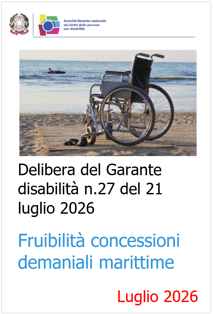 Delibera del Garante disabilità n.27 del 21 luglio 2026 