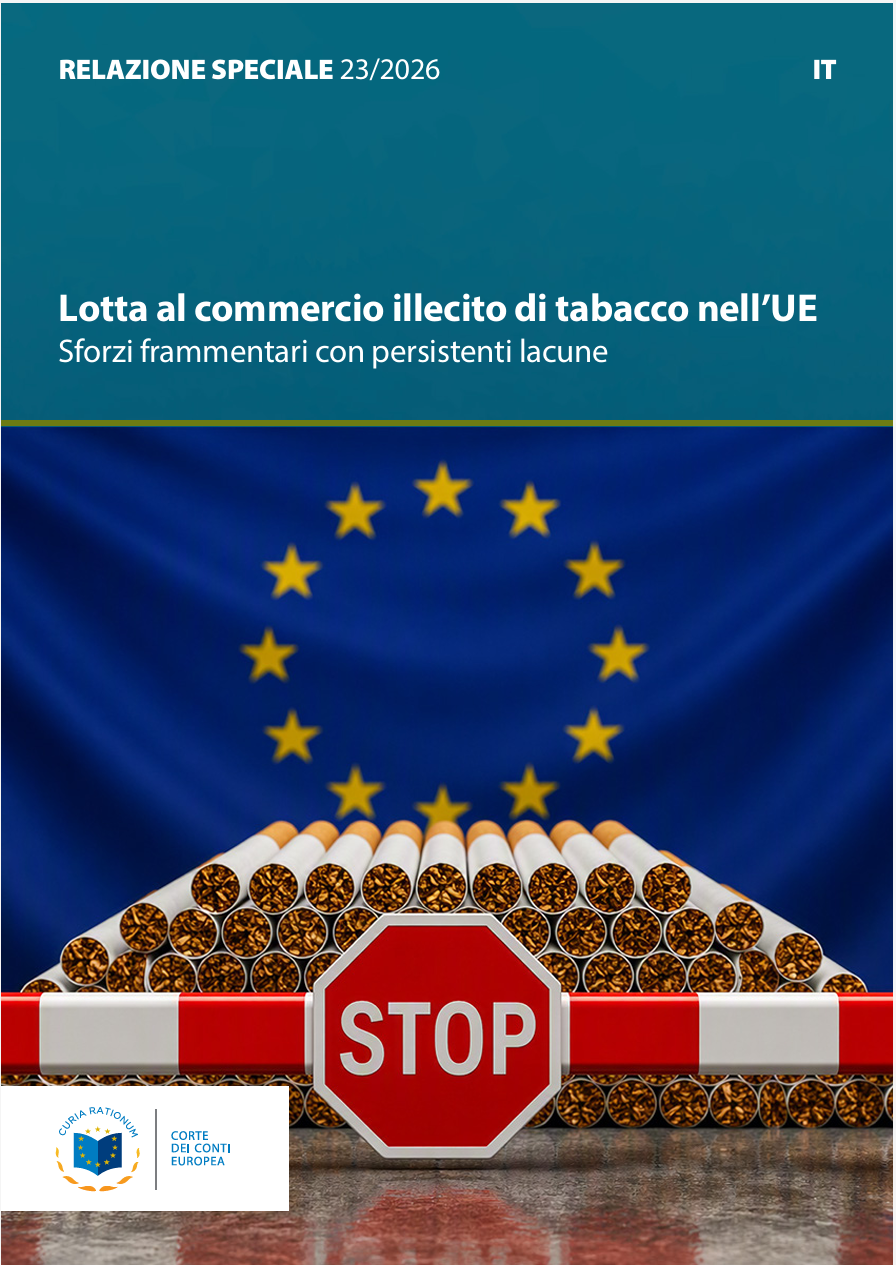 Relazione speciale 23/2026 / Lotta al commercio illecito di tabacco nell’UE