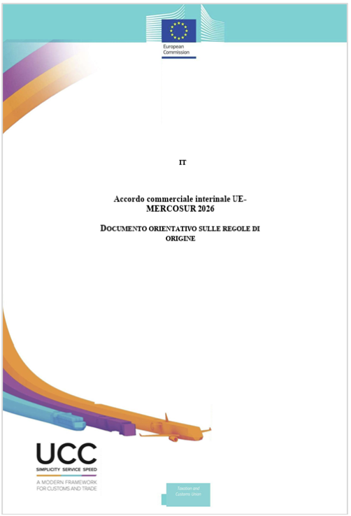 Accordo commerciale interinale UE-MERCOSUR / Regole di origine 