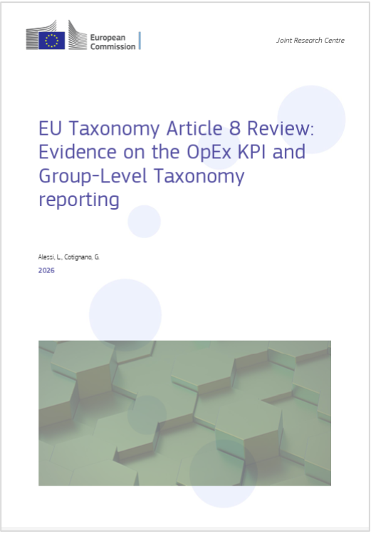 EU Taxonomy Article 8 Review /&nbsp;JRC 2026
