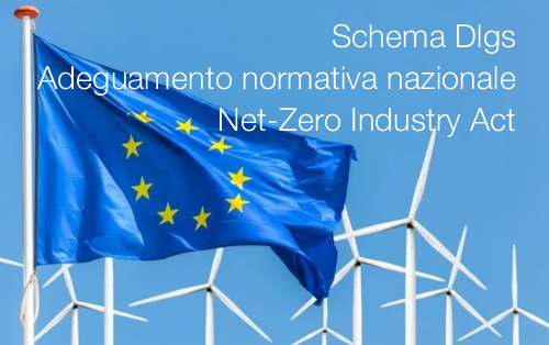 Schema Dlgs adeguamento normativa nazionale Net-Zero Industry Act