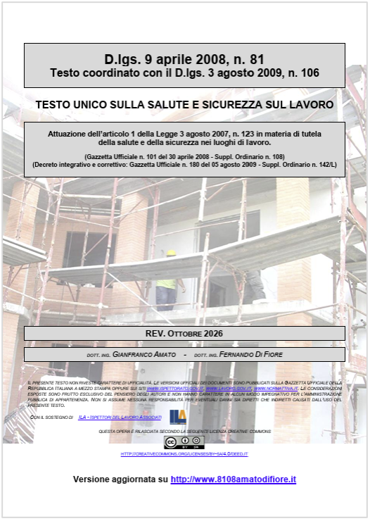 Testo Unico Sicurezza D.Lgs. 81/2008 MLPS