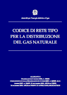 Codice Rete servizio distribuzione gas CRDG