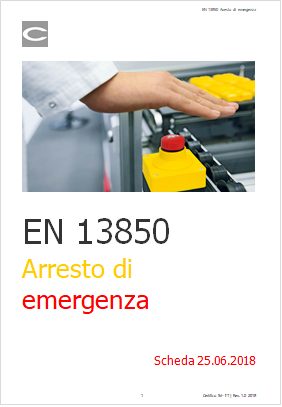 EN 13850 Arresto emergenza