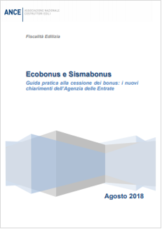 Guida ANCE Ecobonus e Sismabonus 2018