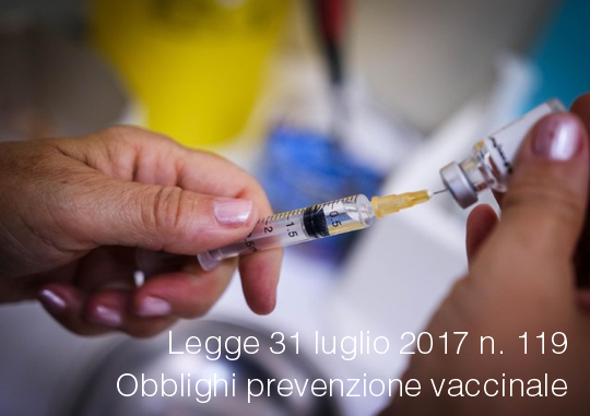Legge 119 2017 Prevenzione vaccinale