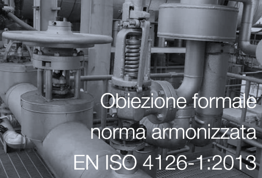 Obiezione formale EN ISO 4126 1 2013
