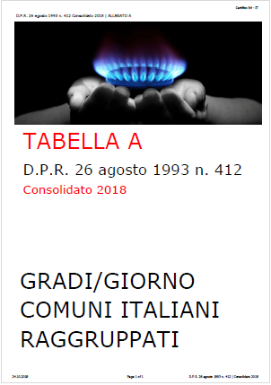 Tabella A DPR 412 1993 Consolidato 2018