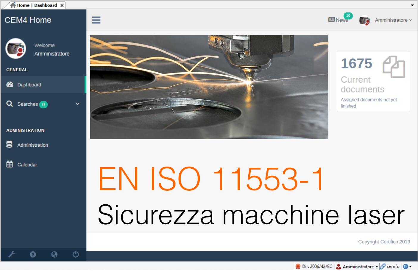 EN ISO 11553 1 Sicurezza macchine laser