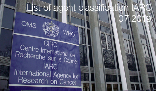 List Agents Classified by the IARC Monographs  Volumes 1 124 July 2019