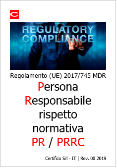 MDR Person responsible for regulatory compliance  PRRC 