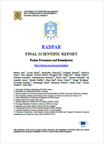 RADPAR Radon Prevention and Remediation EC 2012